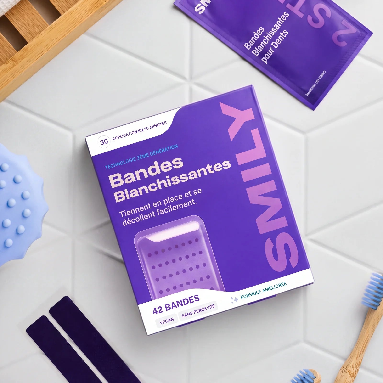 Bandes Blanchissantes Violettes