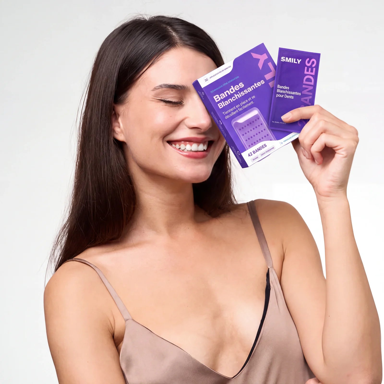Bandes Blanchissantes Violettes SMILY