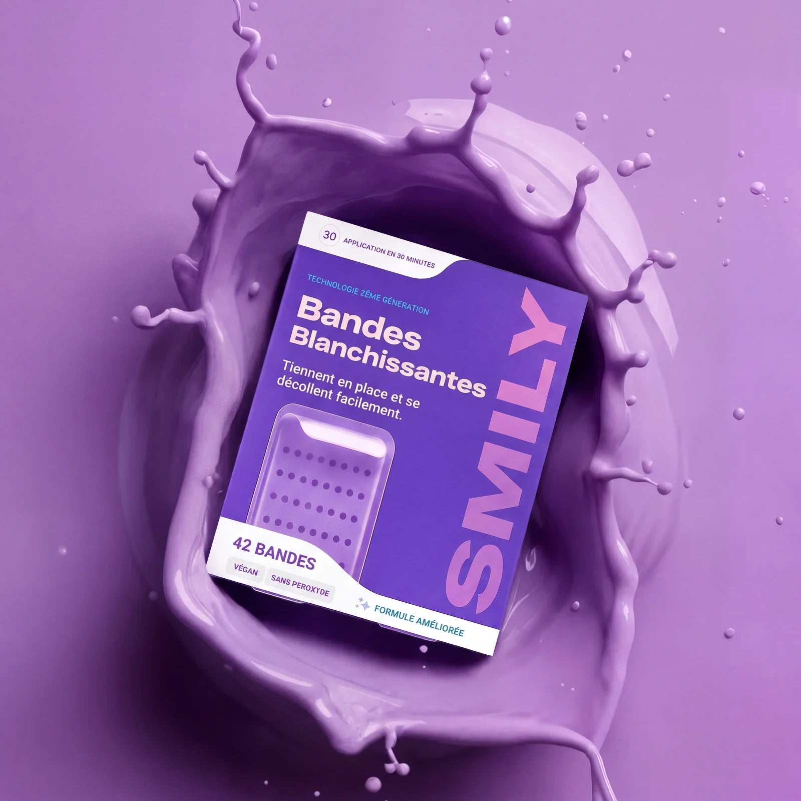 Bandes Blanchissantes Violettes